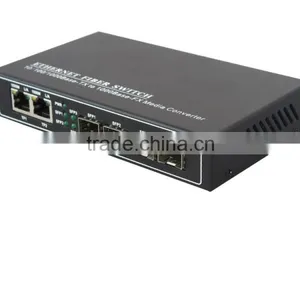 Hot Selling Gigabit Ethernet Optical Fiber Switch 2 Rj45 Ports & 4sfp Sockets thumbnail-3