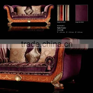 Luxury Royal Design Living Room Furniture Classic Sectional Sofa Set Antique Sofa A45160 thumbnail-3