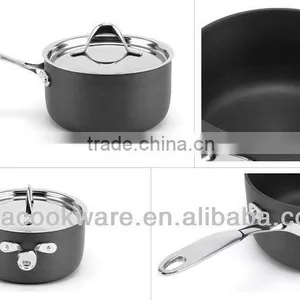 Professional Hard-anodized Aluminium Kitchenware/cookware With Stainless Steel Lid thumbnail-3