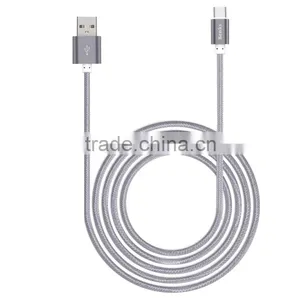 BENKS 2.1A Speed Tansfer Type-c Cable 1m Metal Nylon Weave Cable for Type-c Device thumbnail-2