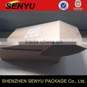 Brown Kraft Paper Folding Box for Garment Packaging thumbnail-2