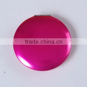 Round Shape Aluminum Double Side Foldable Promotion Portable Mirror thumbnail-1