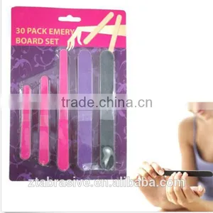 30 Double Sided Emery Board Nail Files Manicure Pedicure Coarse Mini Medium New thumbnail-1