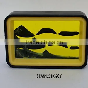 Flowing Sand Art Scenery Yellow thumbnail-1