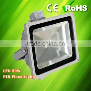 Outdoor IP65 Waterproof COB PIR LED Floodlight 50W thumbnail-1