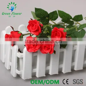 Greenflower 2016 Wholesale Real Touch Latex PU China 40CM Artificial Flowers Rose Half Blooming for Wedding Decoration thumbnail-1