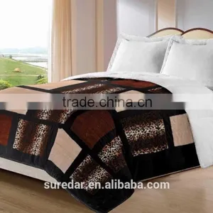Super Soft Plush Raschel Blanket Wholesale Polyester Fleece Blanket thumbnail-1