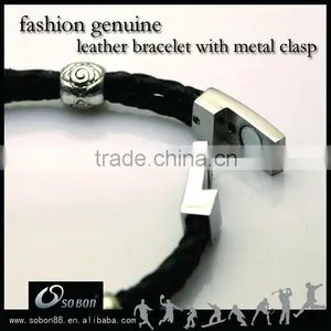 Wholesale Customized Braided Leather Bracelet thumbnail-1