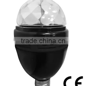 3W E27 RGB Rotating Automatic Color Changing Led Light Rechargable thumbnail-1