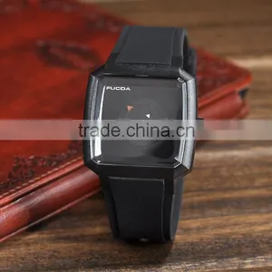 Fashion Men &Women Watches Japan Movement Waterproof Square Silicone Unisex Wristwatch, Vogue Rubber Novelty Jelly Watches thumbnail-1