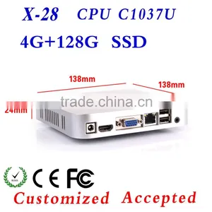 Mini Cpu Box Computer Desktop Mini Itx Case X28 C1037U Support Home Premium and Embedded Very Small but Powerfull PC thumbnail-1