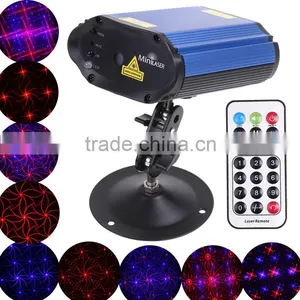 Mini Projector Voice-control Red and Blue Laser Stage Lighting Club Disco Party Light Built-in Cooling System For Ballroom KTV thumbnail-1