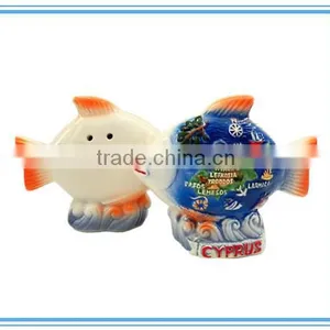 Cyprus Ceramic Souvenir Salt and Pepper Shaker thumbnail-2