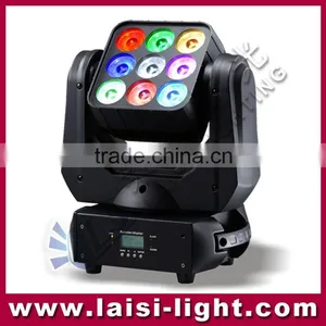 9pcs LED Beam Matrix Light 9*10W Sharpy Beam Moving Head Light/RGBW Beam Moving Light thumbnail-1