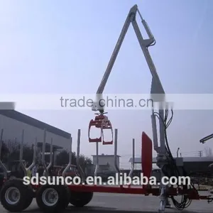 PTO Log Trailer With Crane ((1 Ton,3 Ton,5 Ton,8 Ton,10ton,12 Ton) thumbnail-2