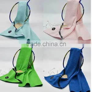Hot Style Manufacturers Outdoor Sports Waffle Microfiber Hand Towel With Zipper Supplier's Choice thumbnail-3