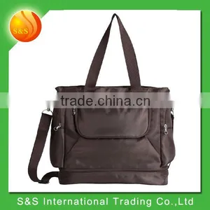 Durable Waterproof Mummy Tote Diaper Bag With Food Compartment thumbnail-1