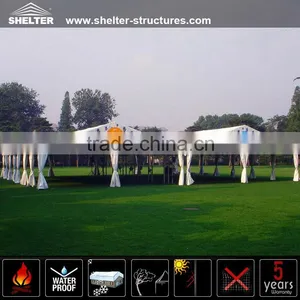 Large Aluminium Frame PVC Garden Party Tent thumbnail-1