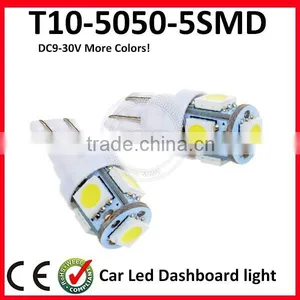 Hot T10 194 168 W5W 5050 5SMD T10 LED Light Indicator Light Bulb T10 Led Light Bulb Dimmable thumbnail-1