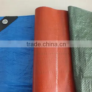 Custom Size Color PP Canvas Tarpaulin Waterproof Plastic Blue Orange Tarpaulins Direct thumbnail-1