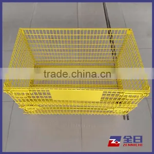 Foldable Warehouse Industrial Storage Heavy Duty Galvanized Wire Cage thumbnail-1
