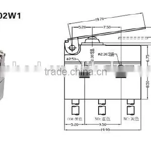 G9 Sealed Subminiature Micro Switch thumbnail-1