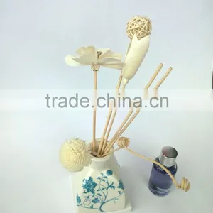 Wholesale Aroma Scented Reed Diffuser With Glass Fragrance Bottle,Aroma Rattan Sticks,Sola Flower thumbnail-3