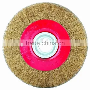 Brass-coated Wire Wheel Brush thumbnail-1
