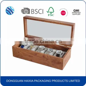 New Arrival Fashion Luxury Pretty Solid Wood Watch Gift Box thumbnail-2