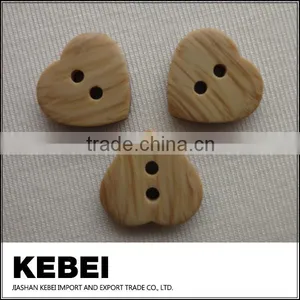 New Style Heart-shaped Button,two Holes Resin Button for Shirts thumbnail-2