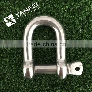 Stainless Steel D Type Shackle With Round Pin thumbnail-1