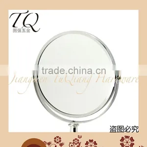 360 Degree Double Sided Antique Metal Cosmetics Mirror thumbnail-2