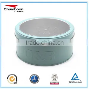 Round Tin Can for Cookie With PVC Window/ Biscuit Tin Box thumbnail-1