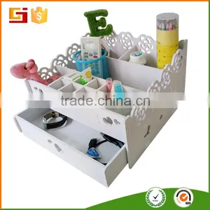 Home&office Eco-friendly Multiple Wooden/plastic Desktop Storage Box &jewelry Box thumbnail-1