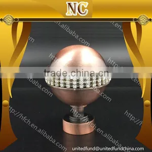 Fashionable Fancy Decorative Diamond Curtain Rods Finials thumbnail-1