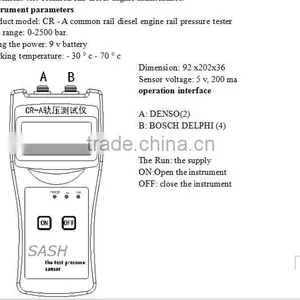 CR-A Common Rail Diesel Engine Rail Pressure Tester (battery Under-voltage Alarm) thumbnail-4
