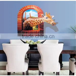 Eco-friendly Non-toxic Cartoon Removable 3D Wall Sticker For Home Decorative thumbnail-1
