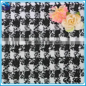 Professional Design Check White and Black Formal Jacquard Fabric thumbnail-1