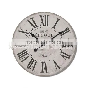 2016 Latest Oem Production Decorative Antique MDF Parts Wall Clock thumbnail-2