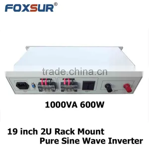 LCD Display 19 Inch 2U Rack Mount Pure Sine Wave Inverter for Industry and Telecom 1000VA 600W 48V dc to 110V ac off Grid thumbnail-3