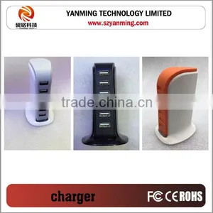 Full Capacity Desktop Rapid Travel Charger Intelligent USB Charger 12A 6 Port USB thumbnail-2