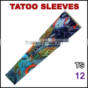 92% Nylon and 8% Spandex Customized Logo Tattoo Sleeves TS 12 thumbnail-1