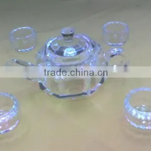 Crystal Tea Pot,crystal Tableware,crystal Tea Set thumbnail-1