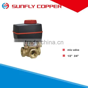 Underfloor Heating Copper F-cock Nickle-plate Combined Valve thumbnail-1