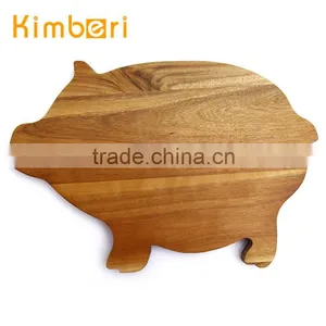 Kitchen Acacia Wood Animal Shaped Cutting Board thumbnail-1