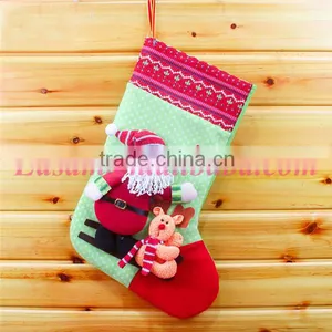 China Factory Sale 28*45cm Candy Gift Packaging Knit Christmas Stockings thumbnail-3