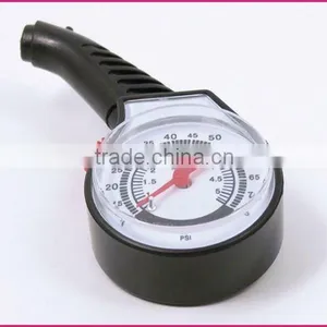 Black 10-50lbs Passenger Care Analog Dial Tire Gauge thumbnail-1