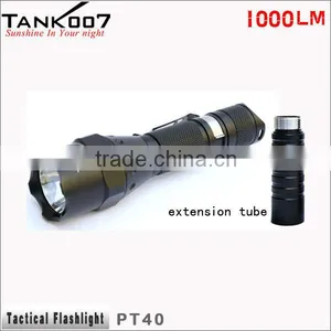 Tactical Flashlight Led Cree Led Bulb Flashlight With Extension Tube Pt40 thumbnail-1