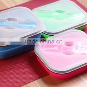 Custom BPA Free Food Packaging Bento Lunch Box, Made in China Factory Price Bento Lunch Box,bento Lunch Box With Spoon thumbnail-1