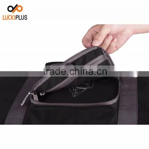 Luckiplus Foldable Travel Duffel Bag Luggage Sports Gym Water Resistant Nylon Black thumbnail-4